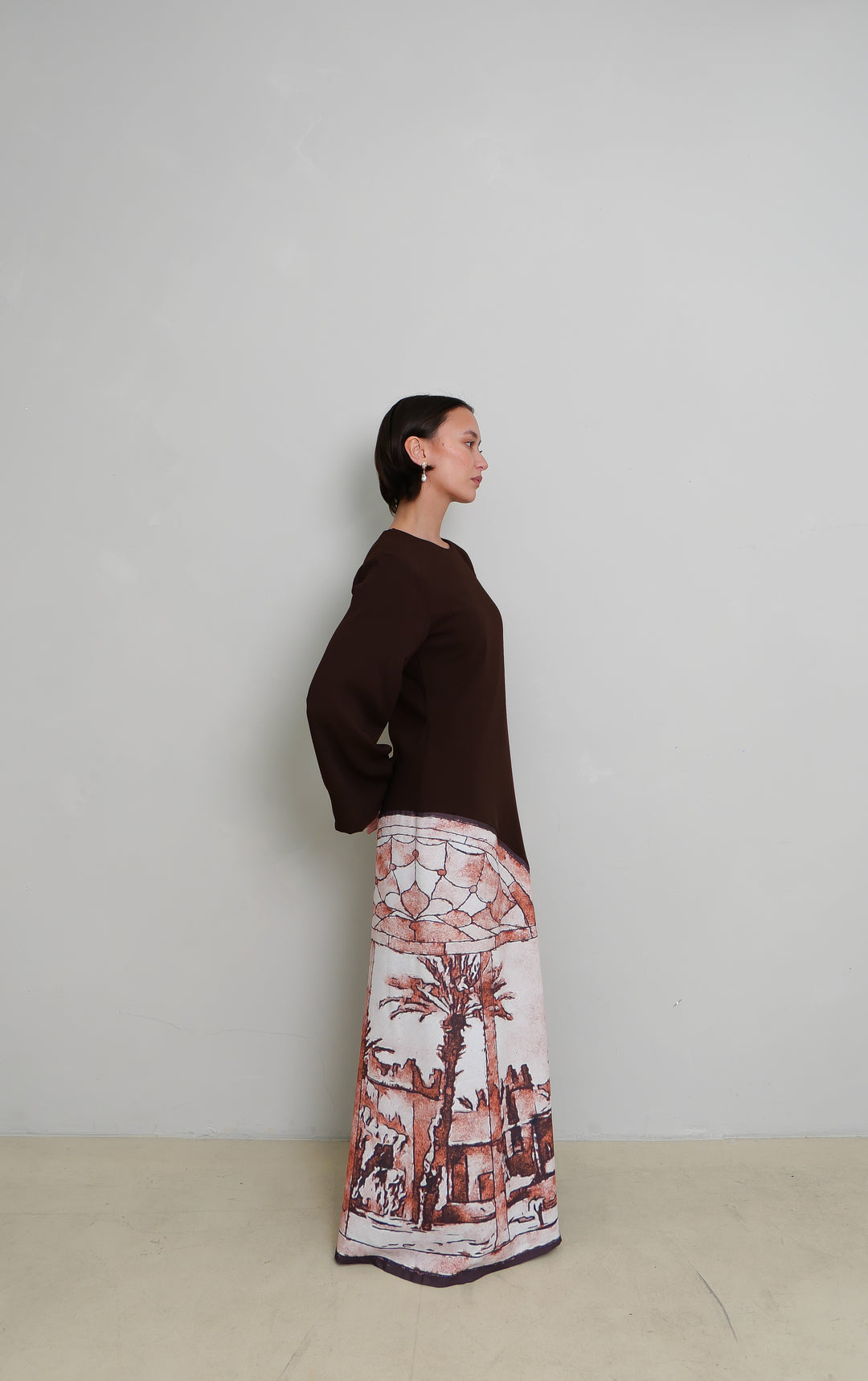 Qamariya Crepe Dress