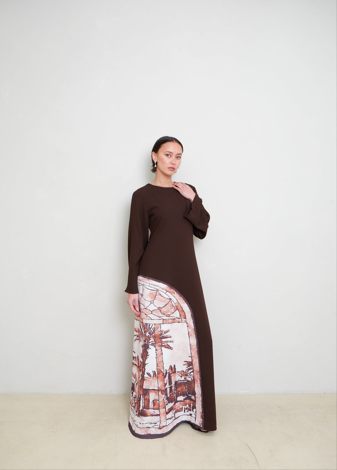 Qamariya Crepe Dress