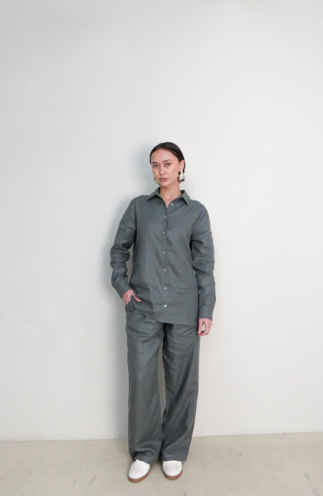 Qamariya Linen Co-ord Set